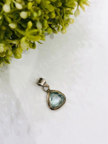 925 Silver Aqua Pendant